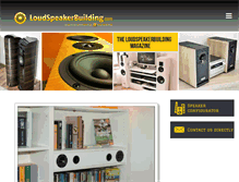 Tablet Screenshot of loudspeakerbuilding.com